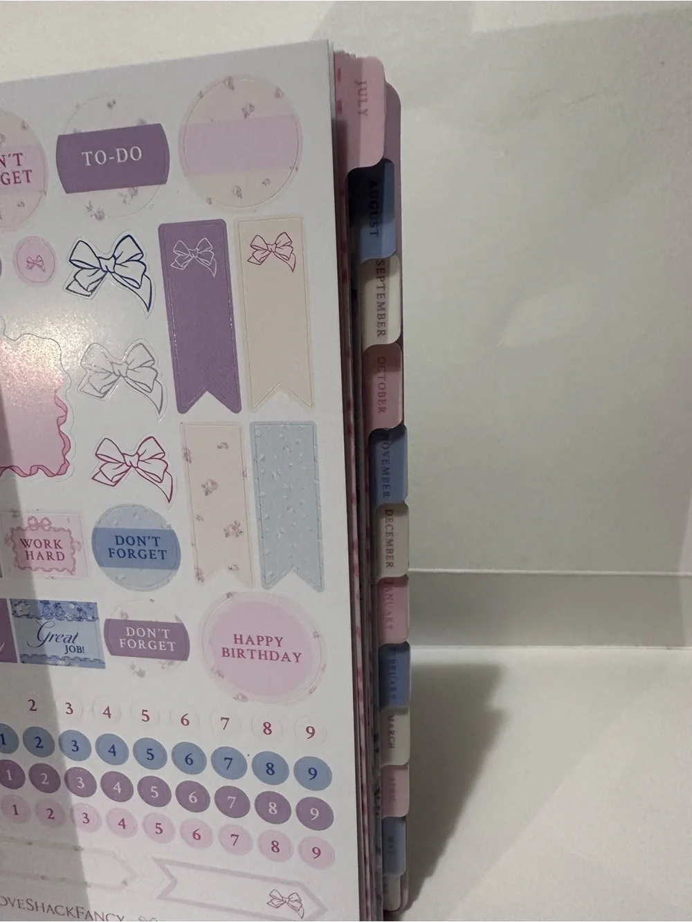 Love Shack Fancy x yoobi Blue Floral School/Office Planner & 5pk Pen - Gift set